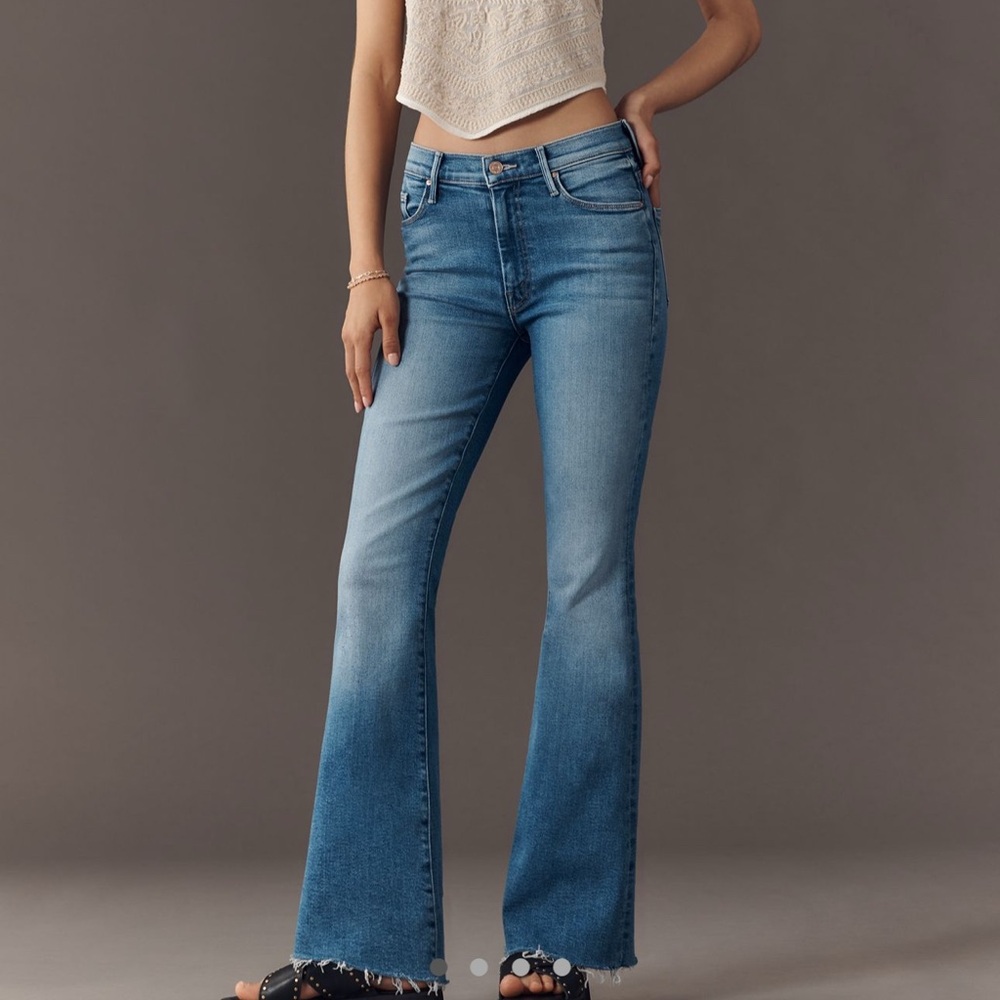 MOTHER denim mid rise weekender